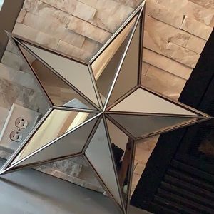 Mirrored Star Wall Decor